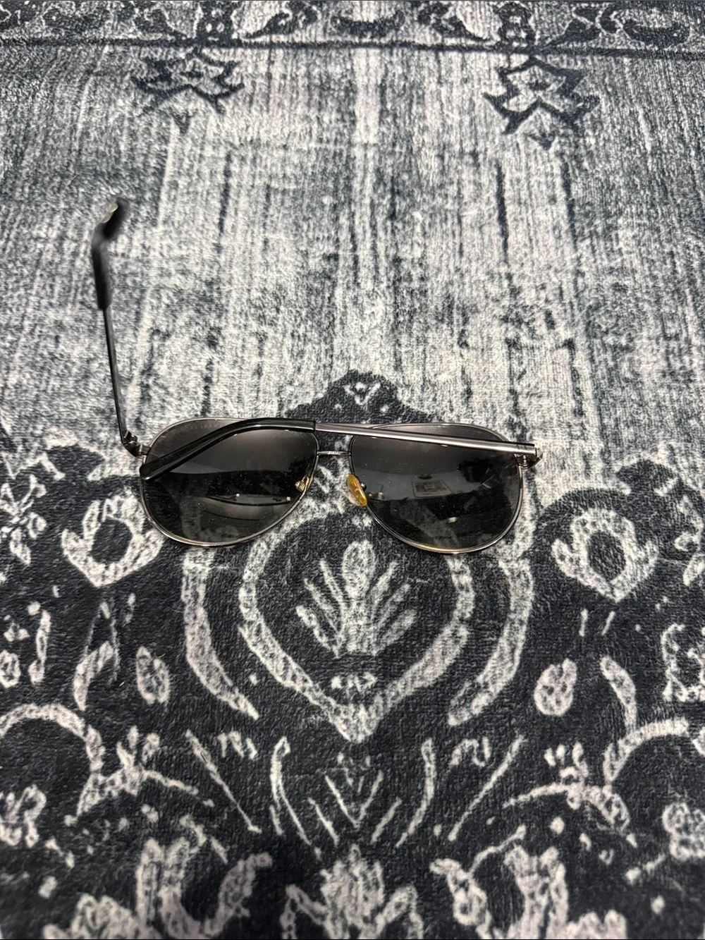 Armani Exchange Silver Frame Sunglasses with Black Lenses